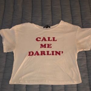 Forever 21 Darlin Crop Tshirt